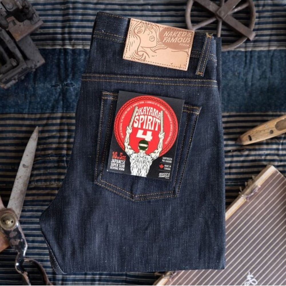 Naked & Famous Okayama Spirit 4 Selvedge Denim Weird Guy 28